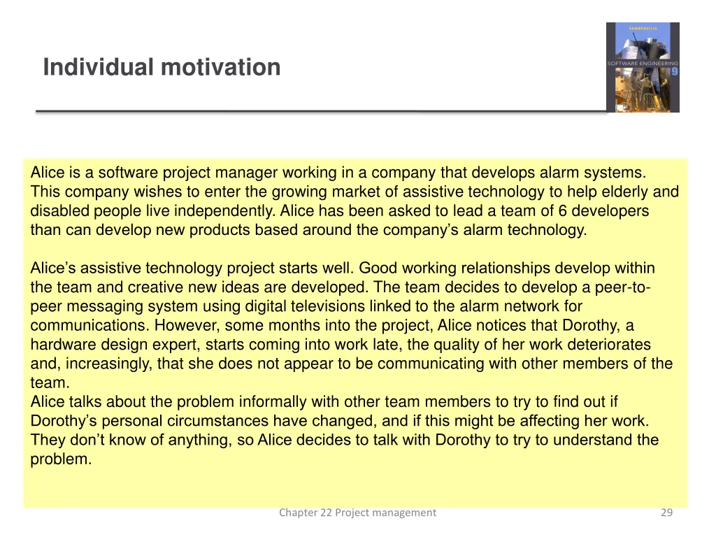 individual motivation