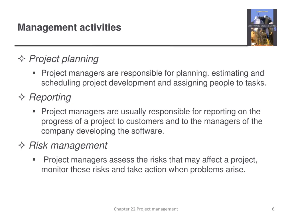 management activities