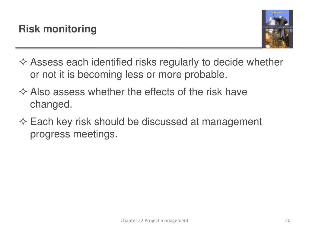 risk monitoring