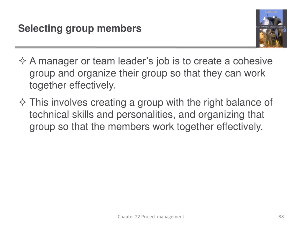 selecting group members