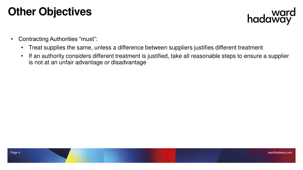 other objectives