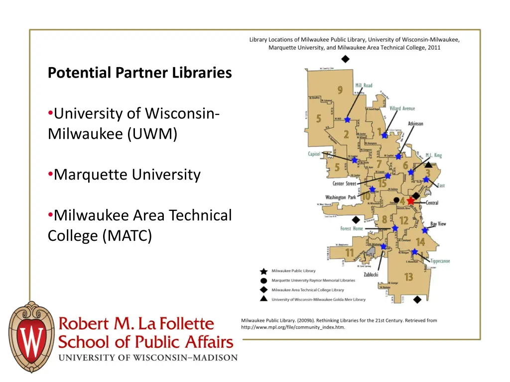 potential partner libraries