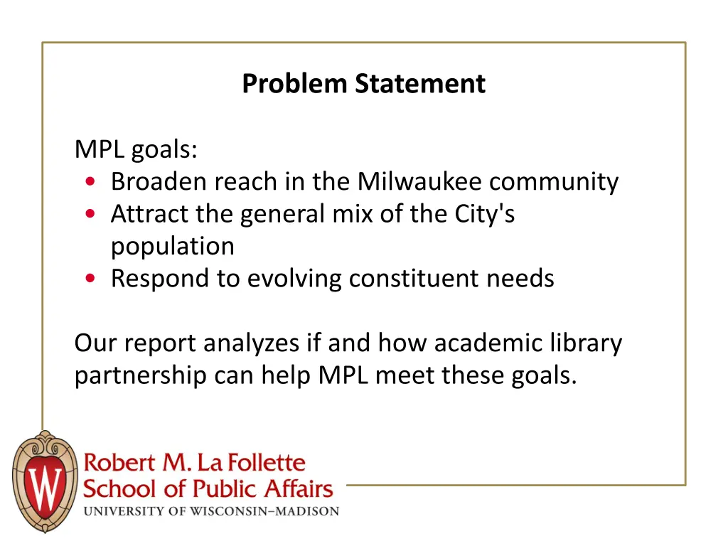problem statement