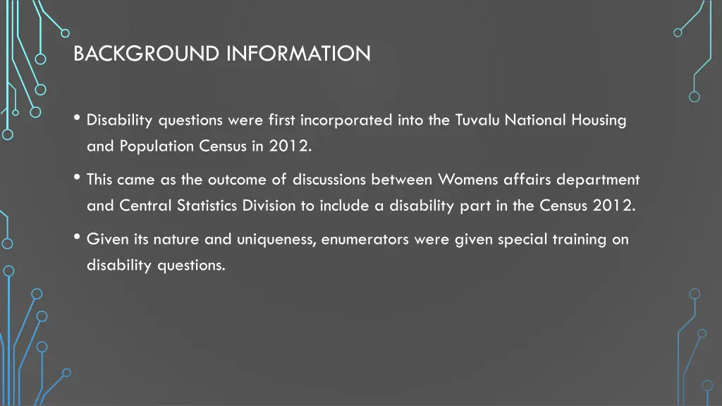 background information