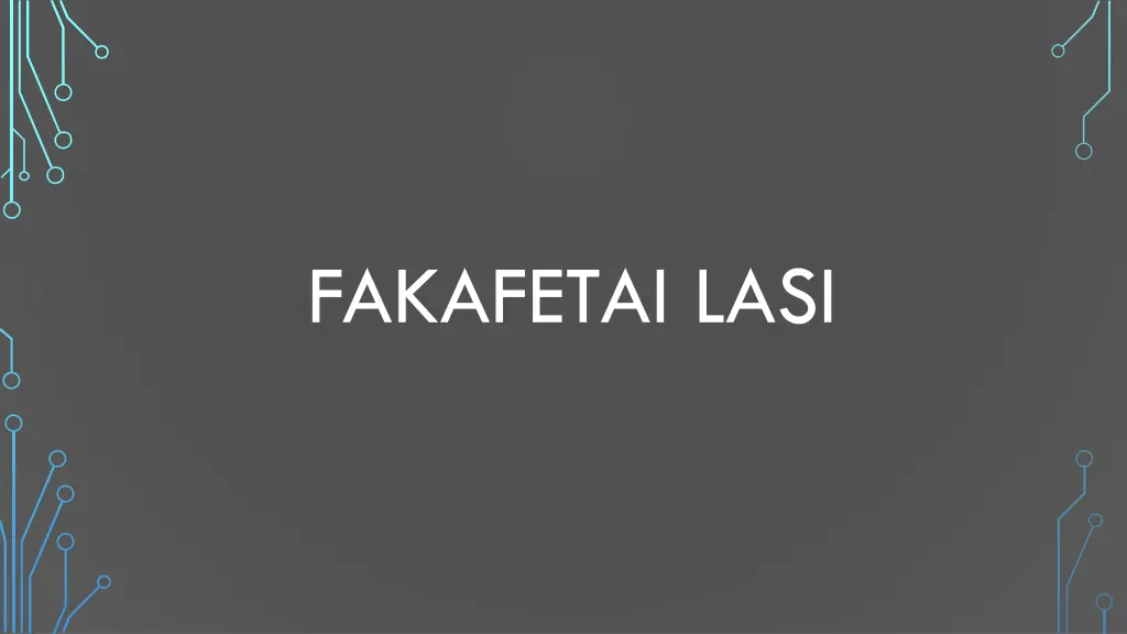 fakafetai lasi