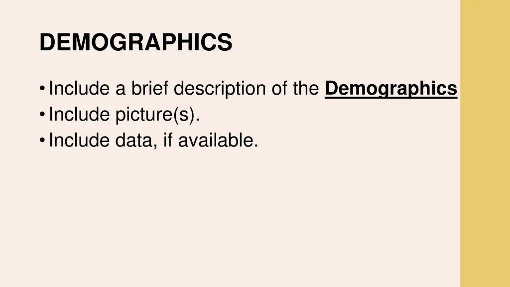demographics