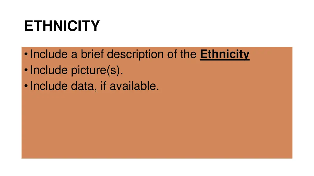 ethnicity
