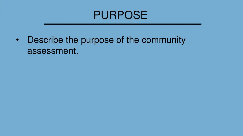 purpose