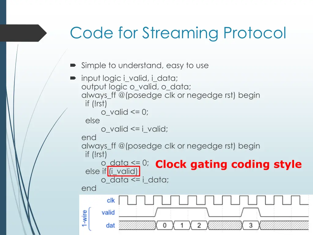 code for streaming protocol