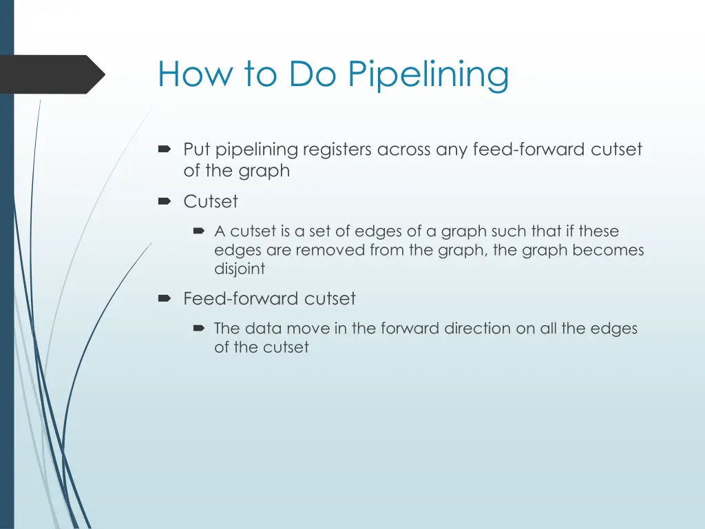 how to do pipelining