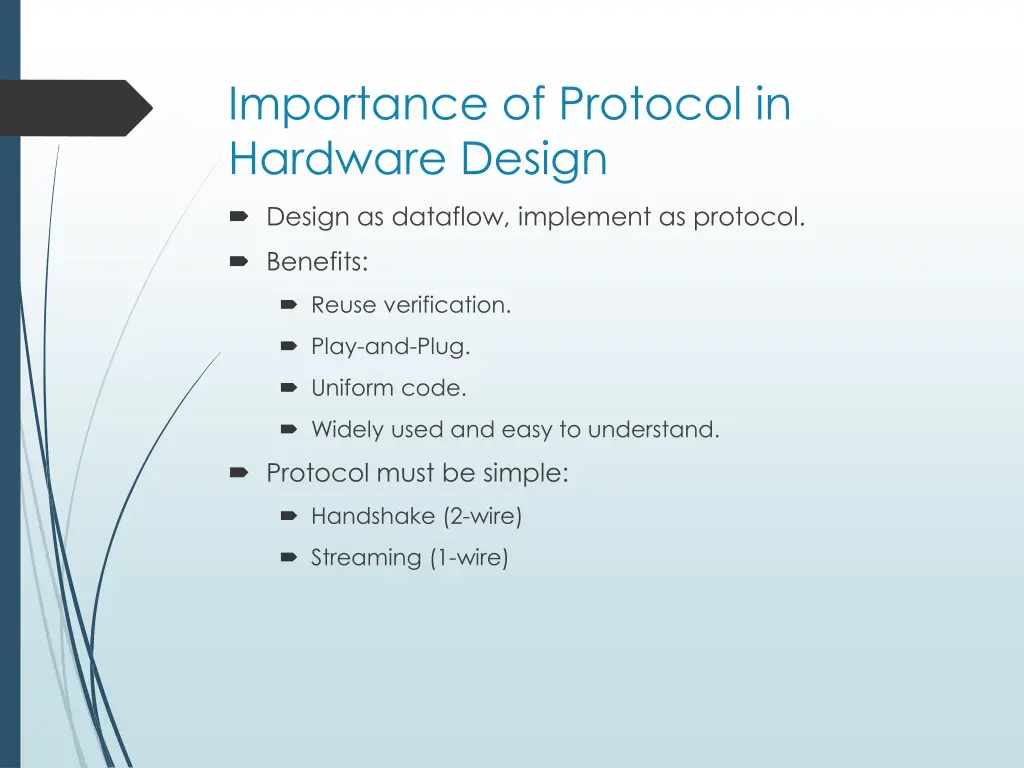 importance of protocol in hardware design