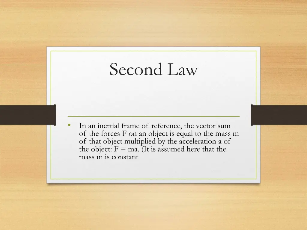second law