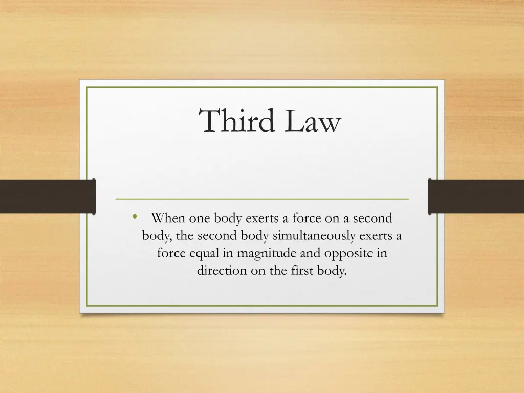 third law