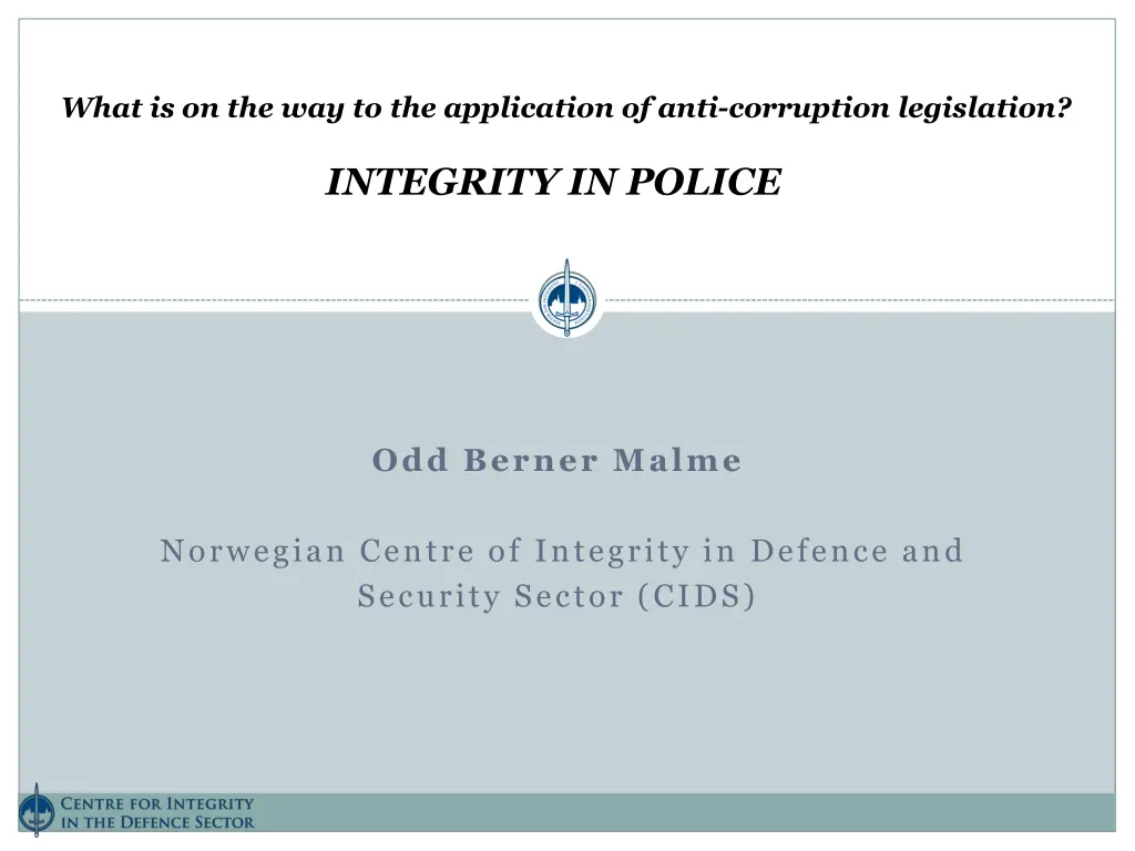 what is on the way to the application of anti