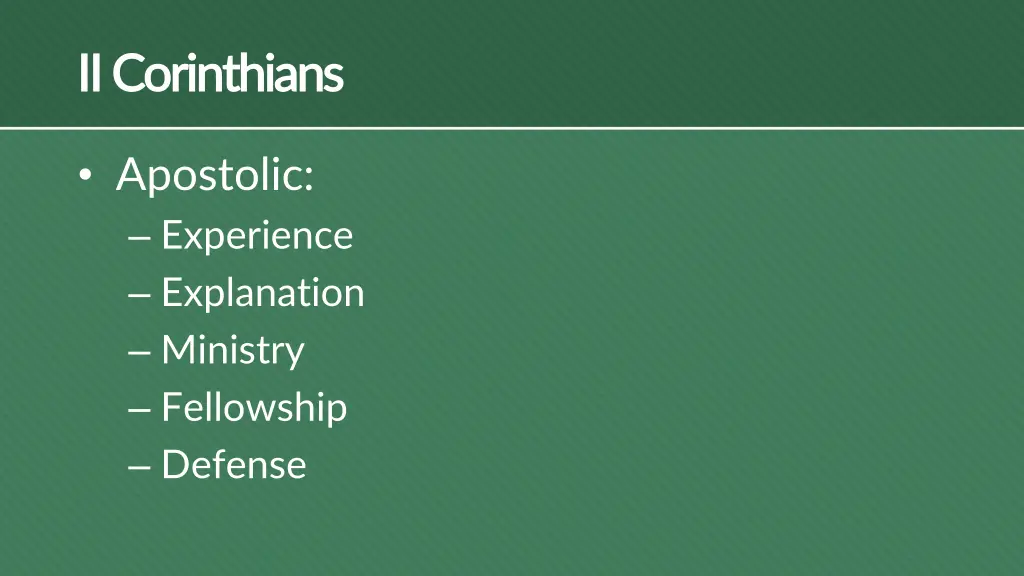 ii corinthians ii corinthians