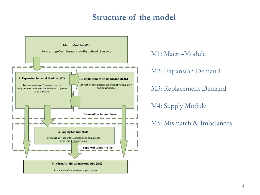 structure of the model