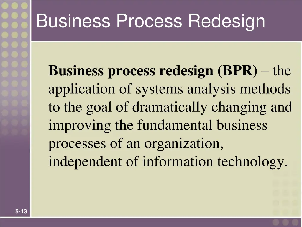 business process redesign
