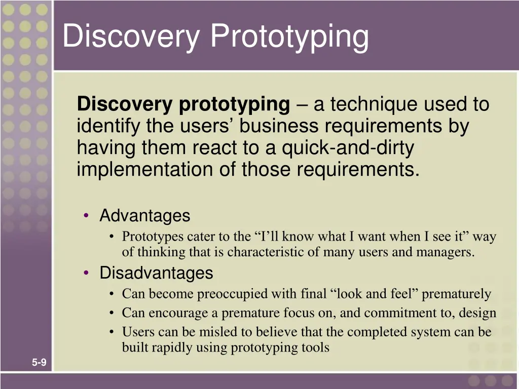 discovery prototyping