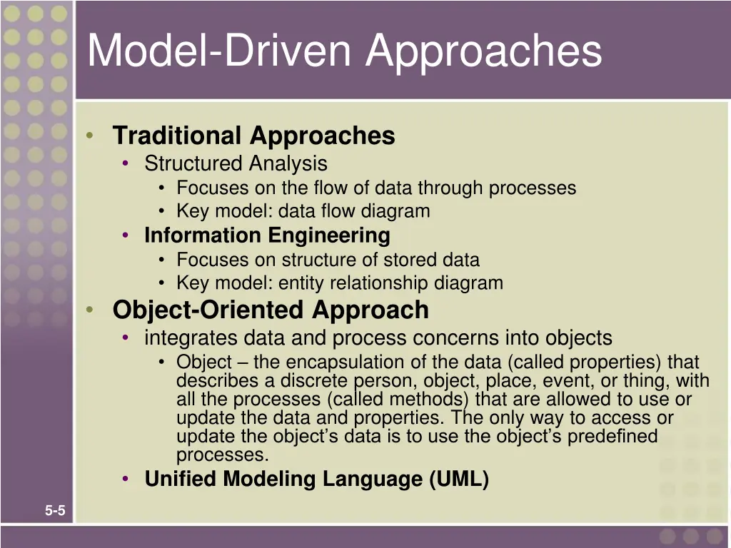 model driven approaches