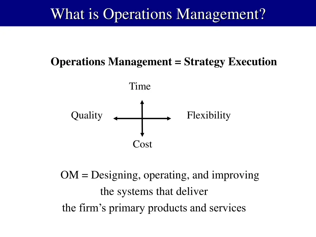 what is operations management 1