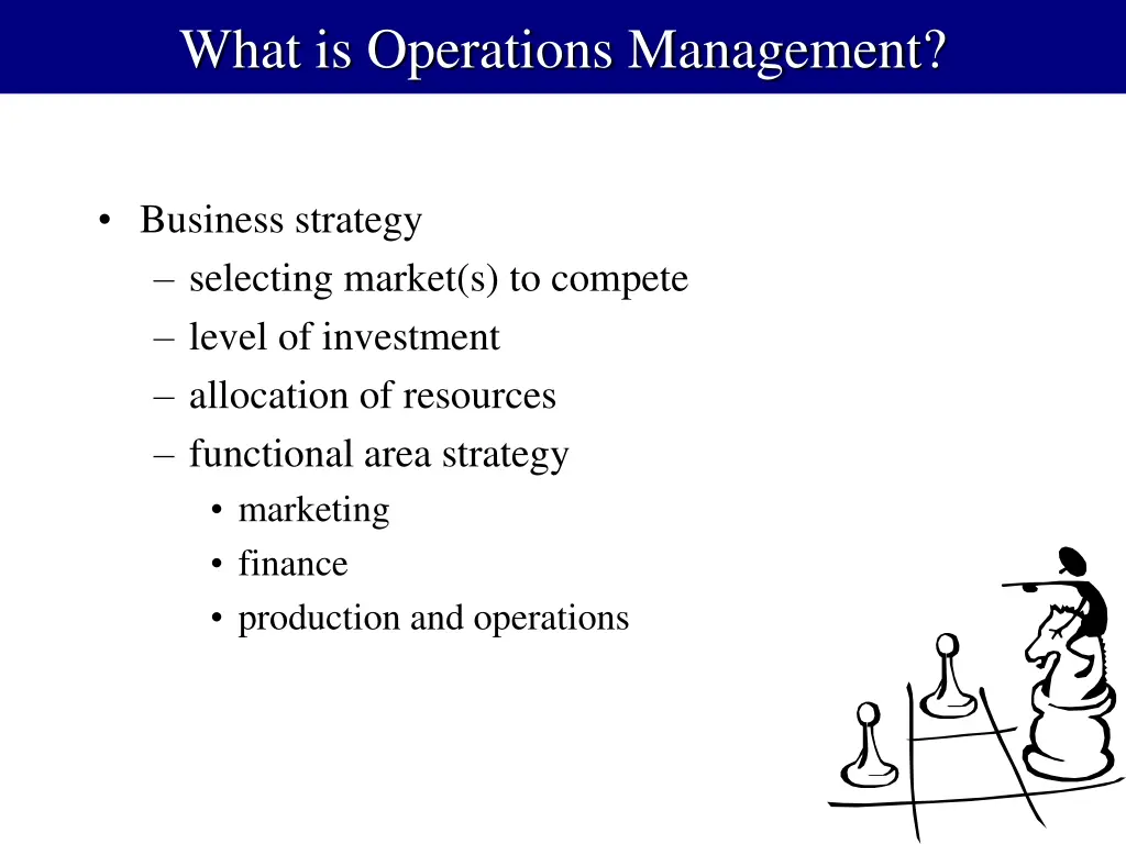 what is operations management