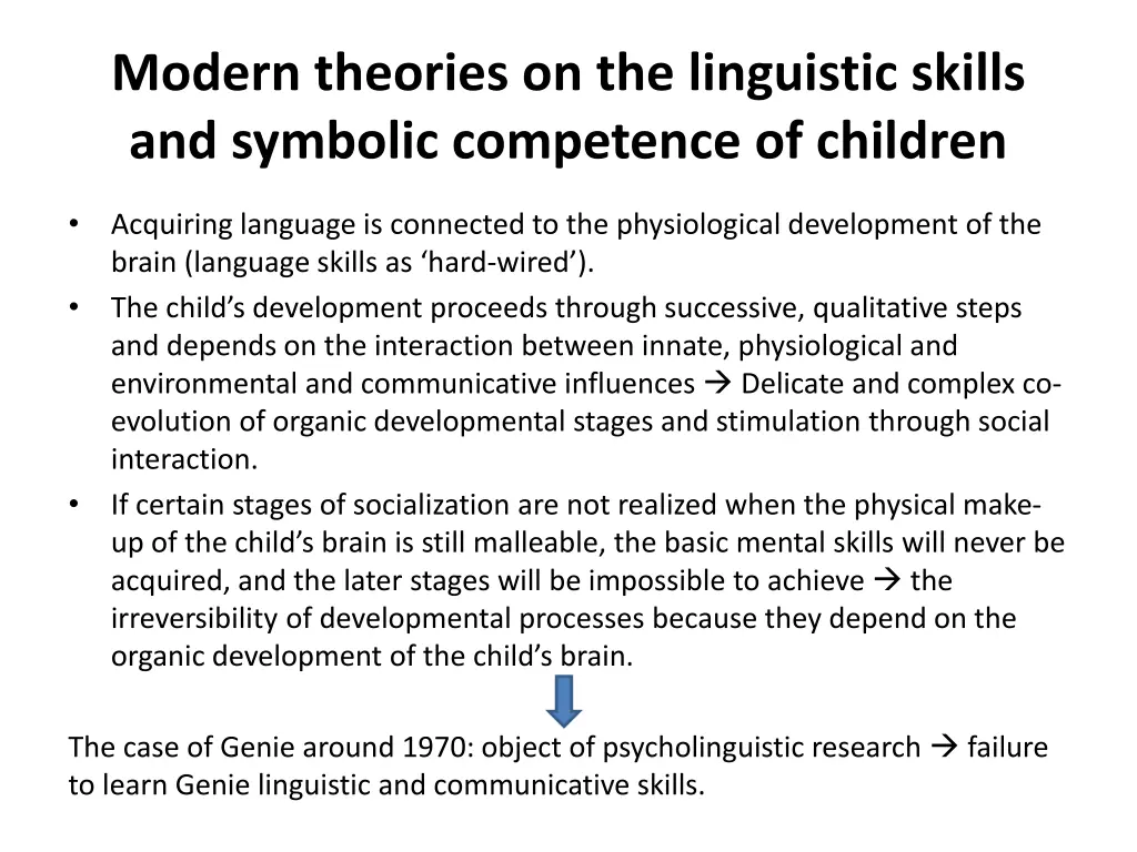 modern theories on the linguistic skills