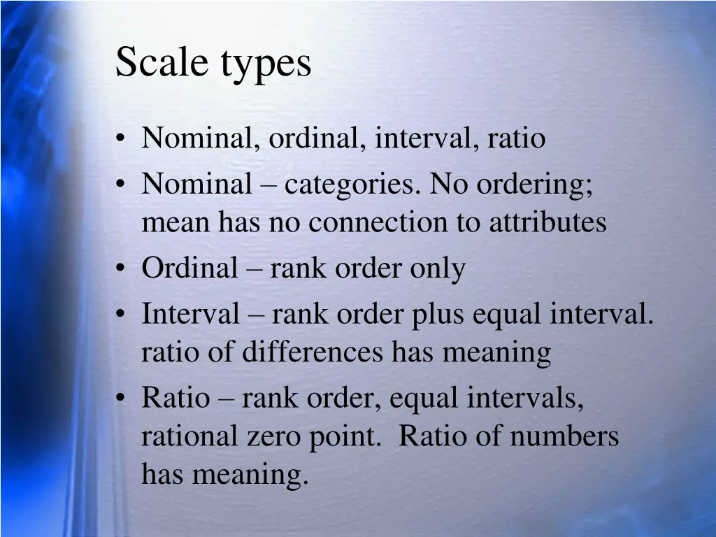 scale types