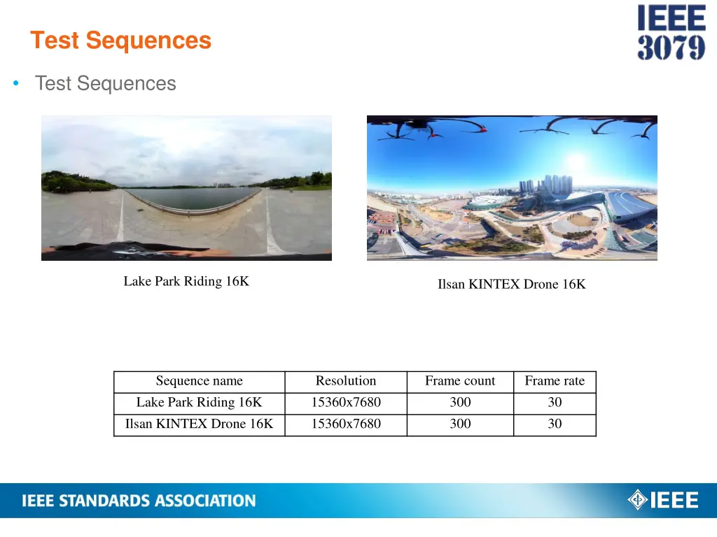 test sequences