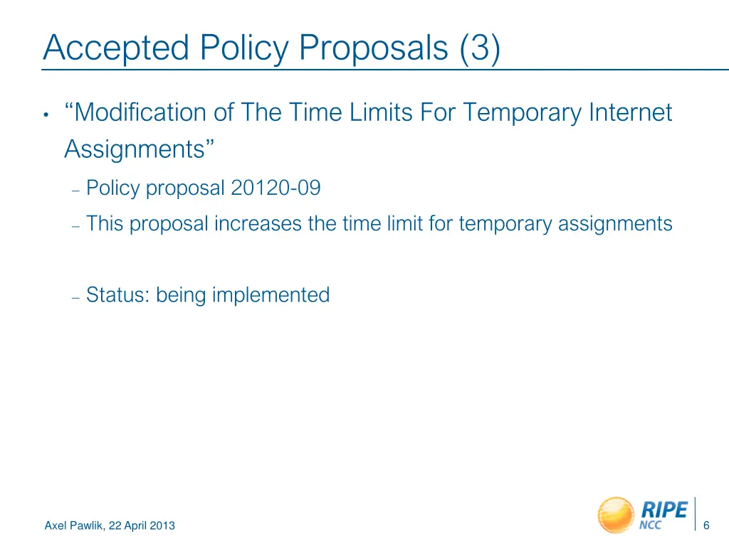 accepted policy proposals 3