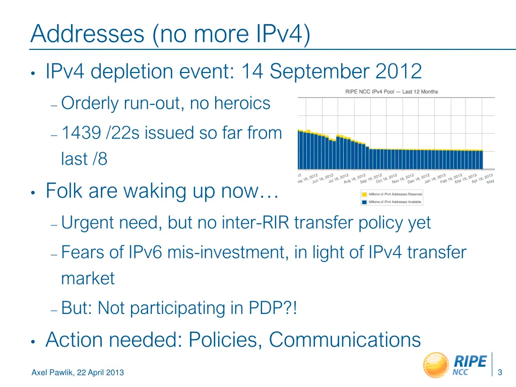 addresses no more ipv4