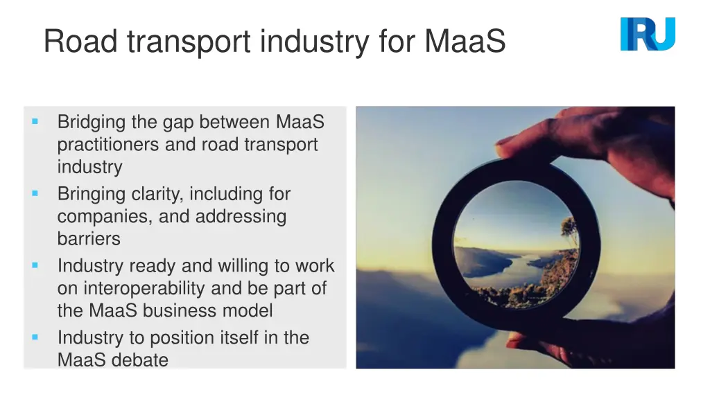 road transport industry for maas