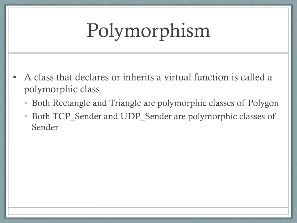 polymorphism