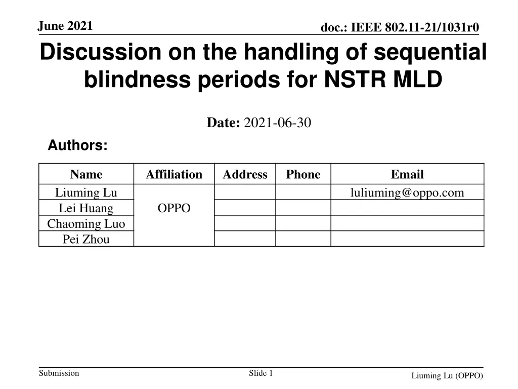 june 2021 discussion on the handling