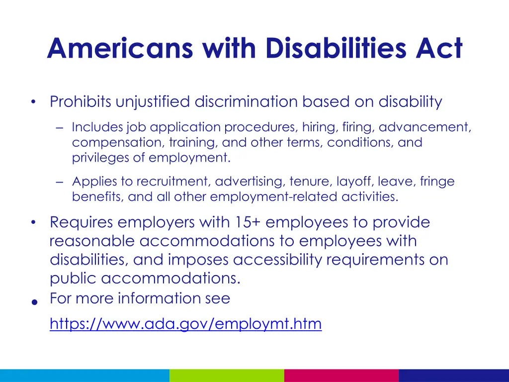 americans with disabilities act