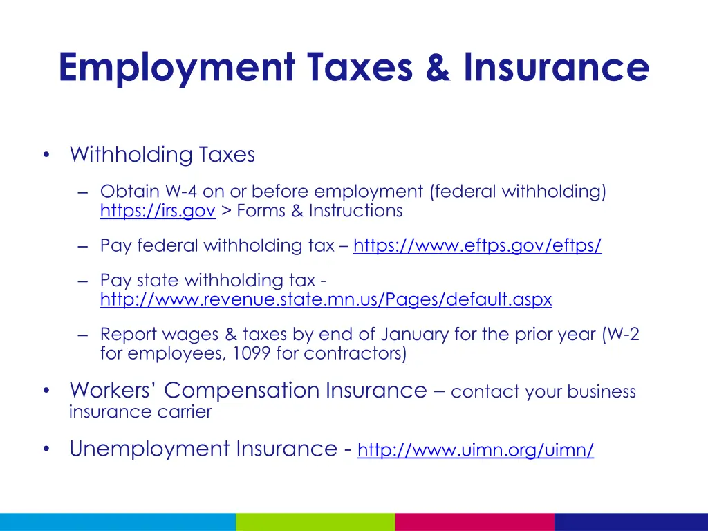 employment taxes insurance