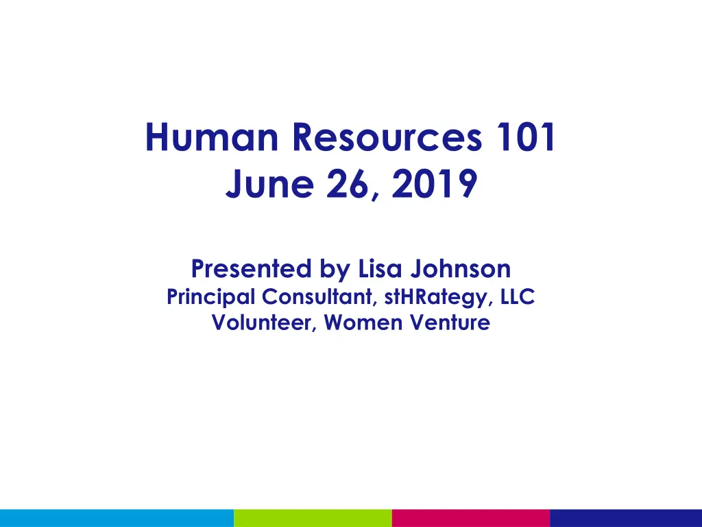 human resources 101 june 26 2019