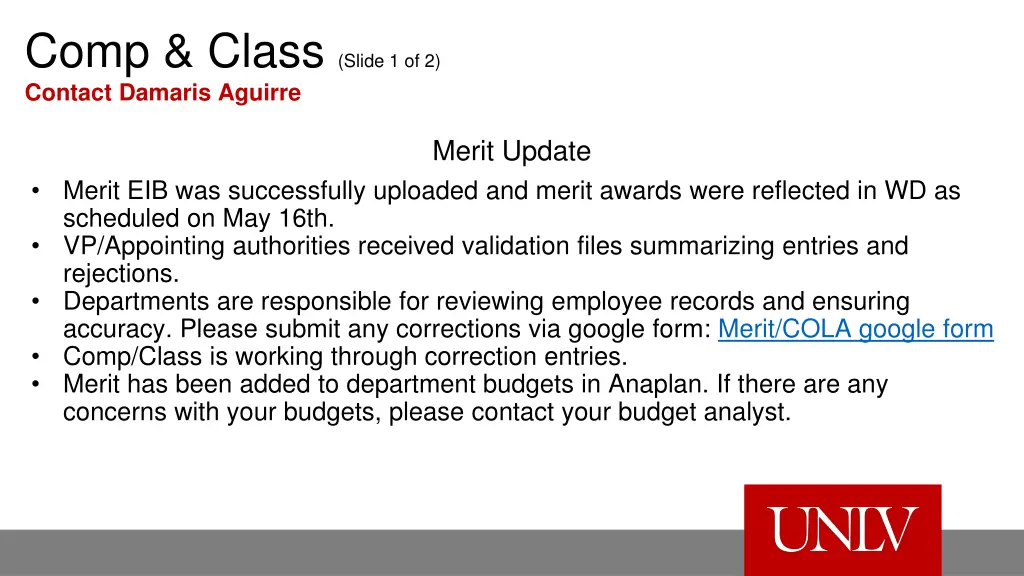comp class slide 1 of 2 contact damaris aguirre