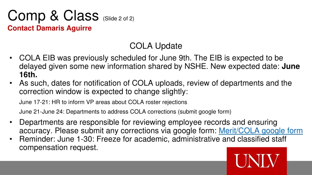 comp class slide 2 of 2 contact damaris aguirre