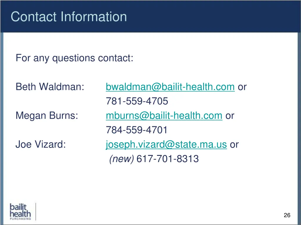 contact information