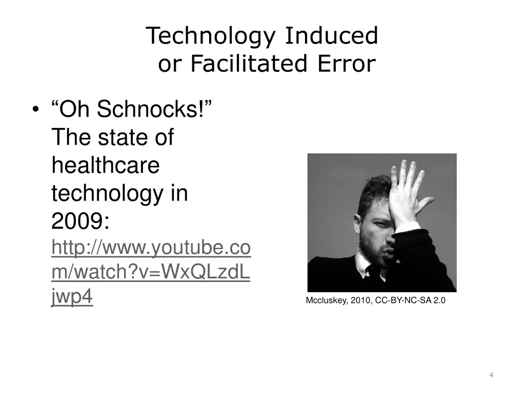 technology induced or facilitated error