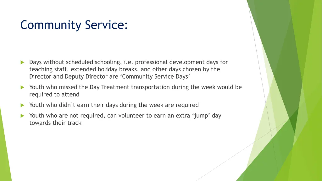 community service