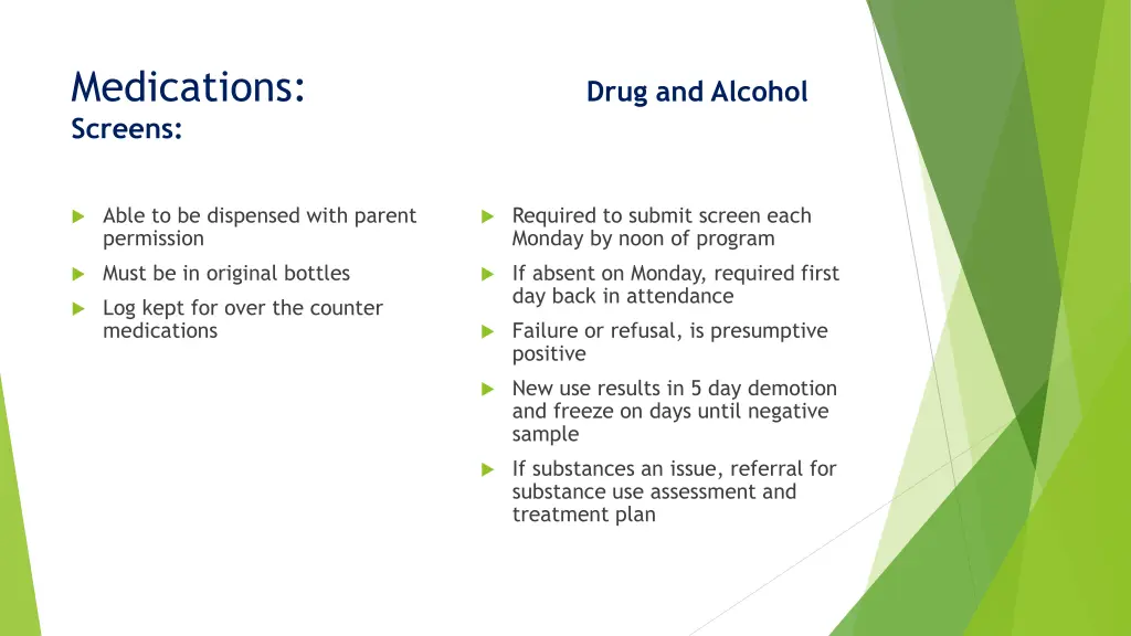 medications screens