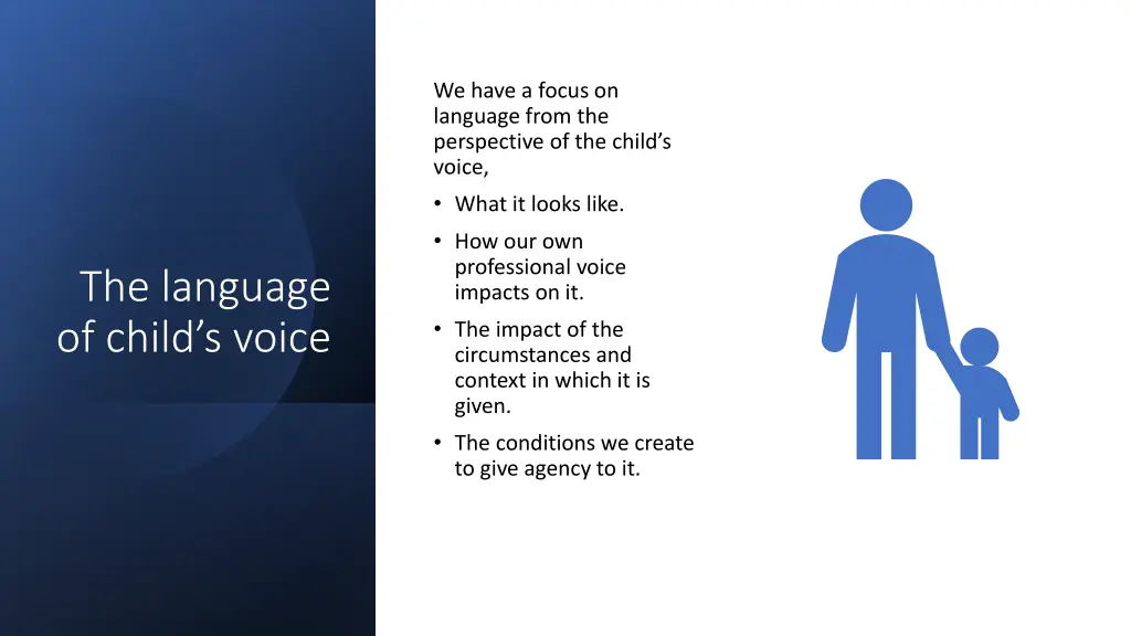 we have a focus on language from the perspective