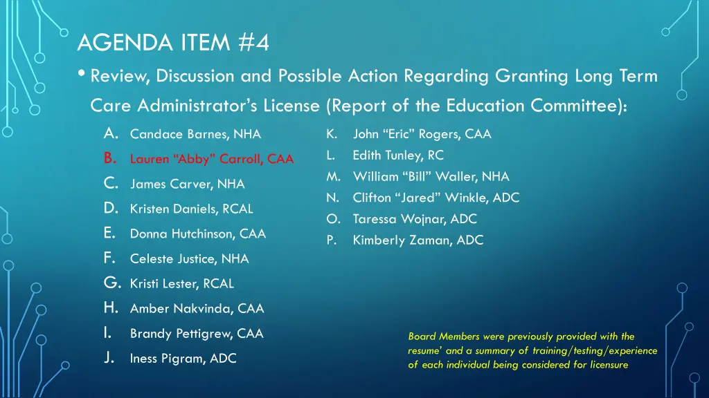 agenda item 4 review discussion and possible 1