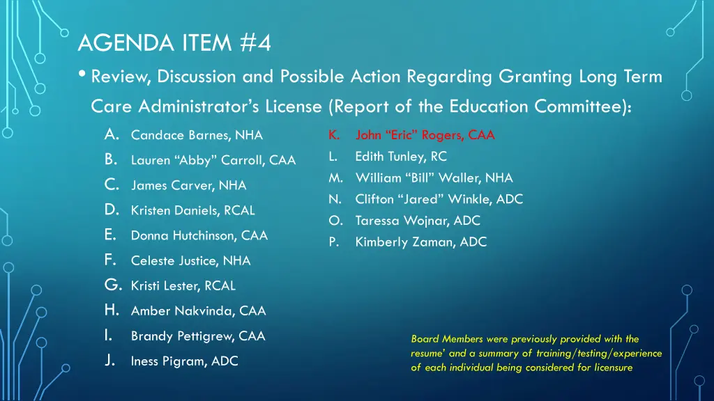 agenda item 4 review discussion and possible 10