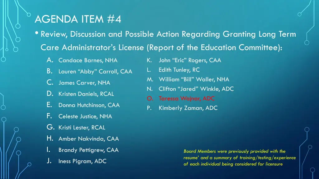 agenda item 4 review discussion and possible 14