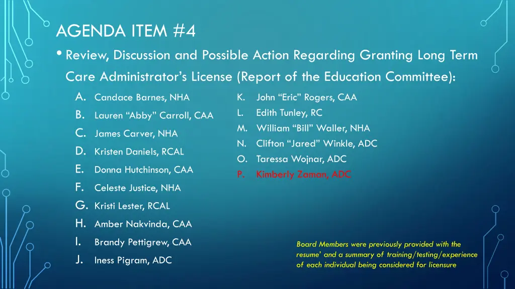 agenda item 4 review discussion and possible 15