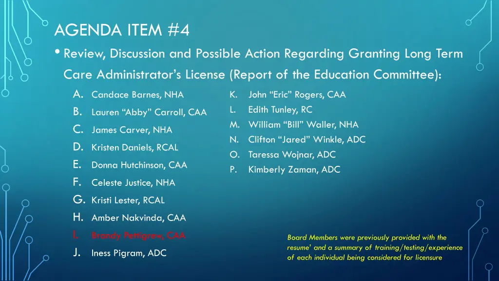agenda item 4 review discussion and possible 8
