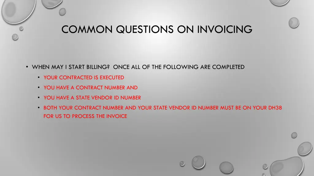 common questions on invoicing 2