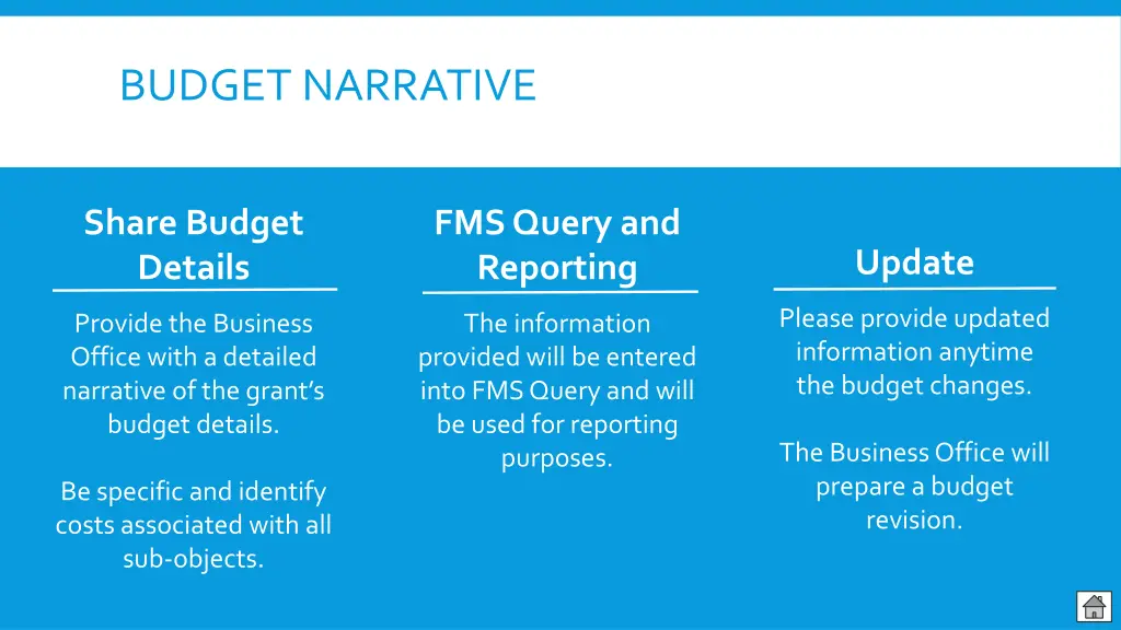 budget narrative